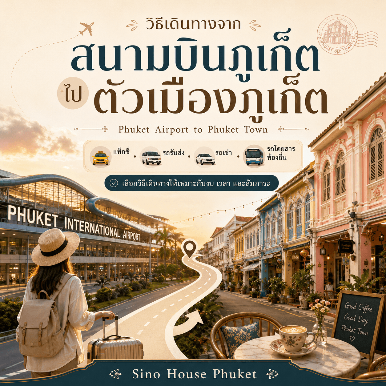 การเดินทางจากสนามบินภูเก็ตไปตัวเมืองภูเก็ต